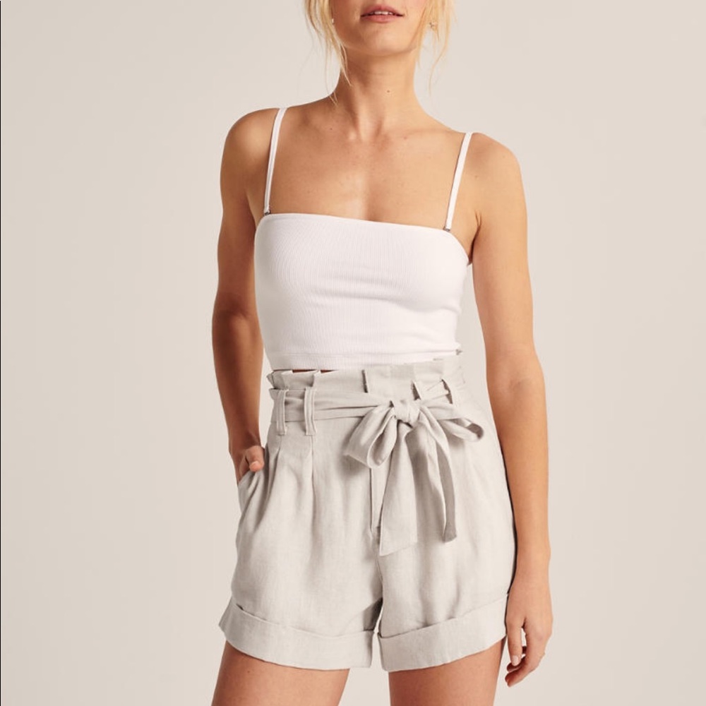 Linen-Blend Belted Shorts 🍂NWT🍂
